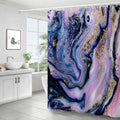 Cute Animal Pattern Polyester Shower Curtain Waterproof with 12 Hooks Gold Accent for Bathroom