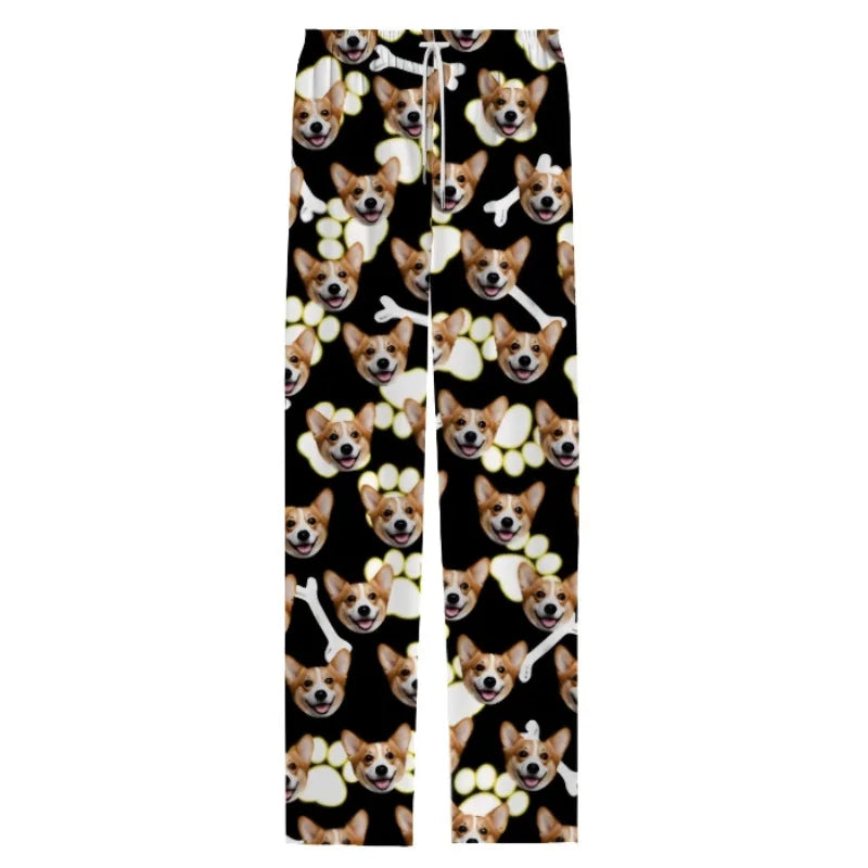 Custom Print Plus Size Women Pyjamas Pants Print on Demand Polyester Pajama Pants