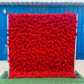 Y-FW087 Red Flower Wall Panel Artificial Flower Wall Panel Backdrop 3d 5d Flower Wall 8ft X 8ft Wedding Backdrop Decoration