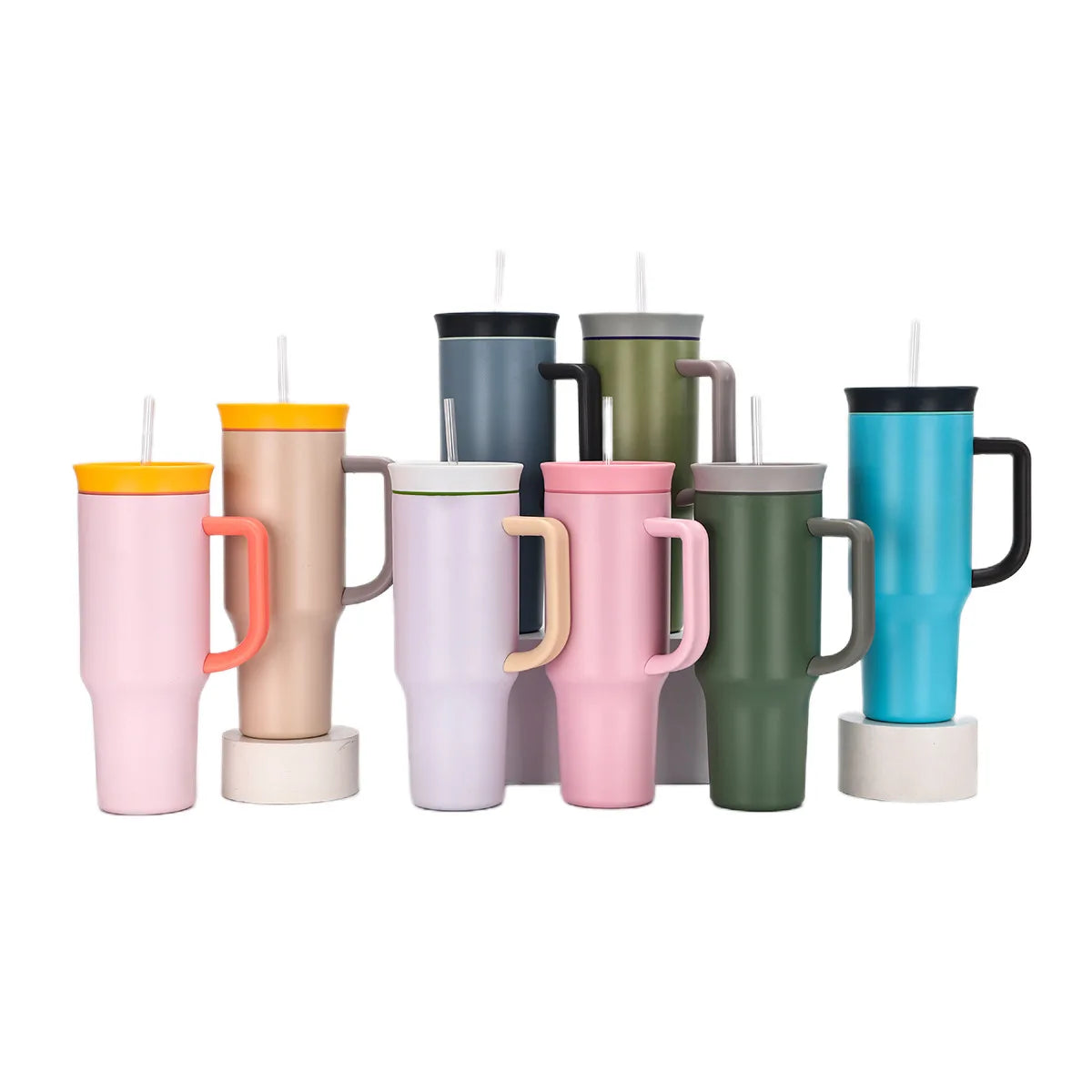 TY Brand 40 Oz Stainless Steel Double Wall Vacuum Insulated Tumbler with Temperature Display Reusable Travel Cup for Party Use