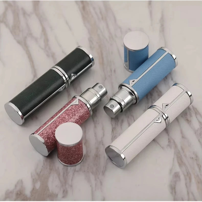 Custom Luxury Mini Pocket Size Refillable 5ml Aluminum Pump Sprayer Perfume Atomizer Travel Cosmetic Spray Bottle Personal Care