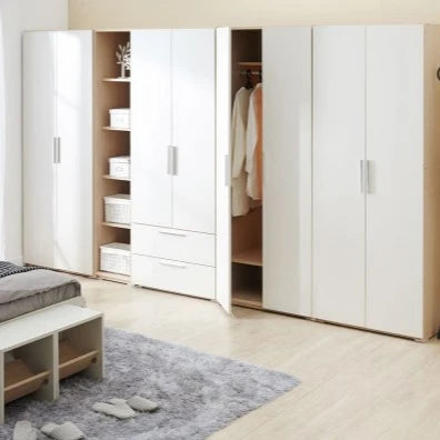 2024 Balom New Design Factory Supply Custom Modern Bedroom Furniture Storage Cabinets Complete Sets with Shelves and Drawers