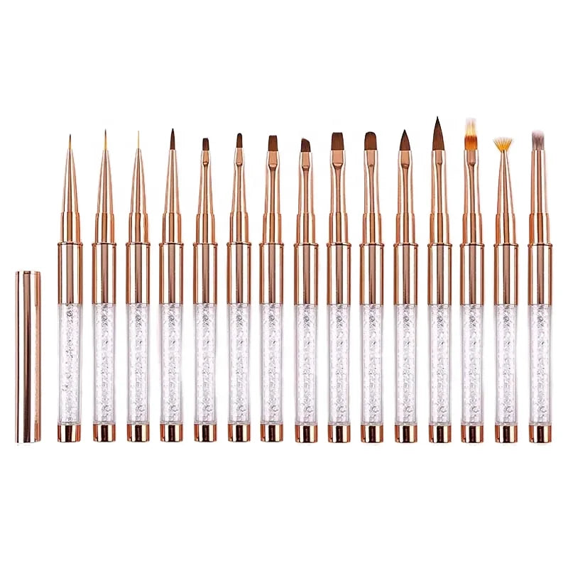 Handle Nail Art Liner Water Drill Brush DIY Painting Brush Drawing Painting Pen UV Gel Brush Nail Art Specialized Pen