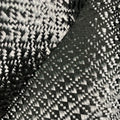 3K 240gsm Floral Pattern Jacquard Carbon Fiber Cloth Woven Fabric in Black for Decoration