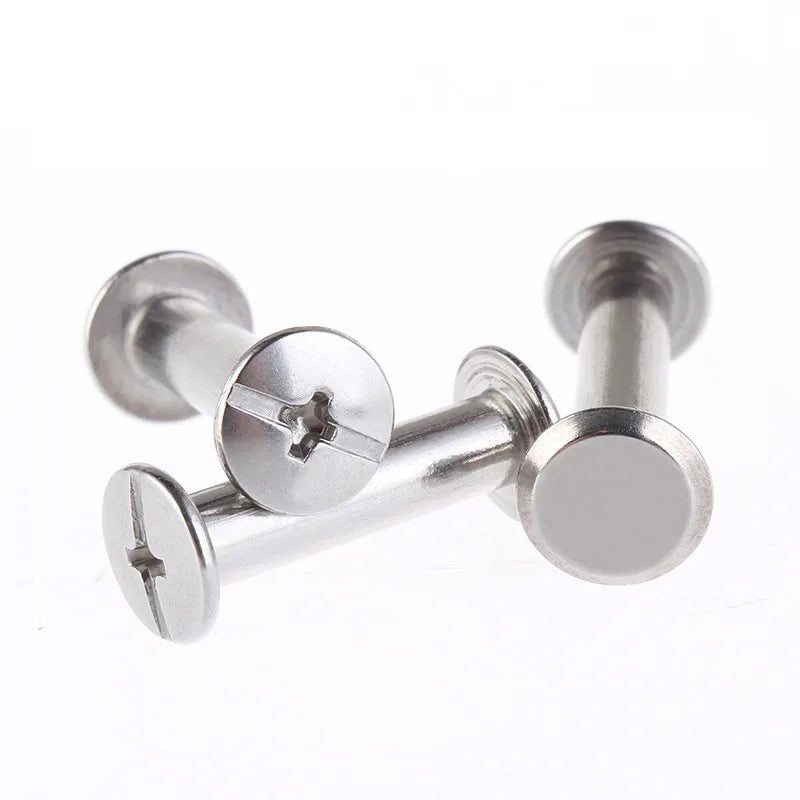 Nickel Plated Flat Head Cross Recessed Screw Account M3 M4 Binding Post Chicago Screw Rivets Male to Female Screw