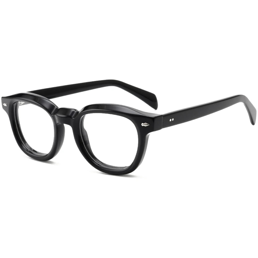 FEROCE Wholesale Round Shape Thickness Acetate Optical Frames Spectacles Frames for Men Eyeglasses