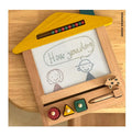 New Arrival 2025 Wooden Magnetic Erasing Drawing Board Toy Wooden Montessori Early Educational Math Abacus Toys for Kids