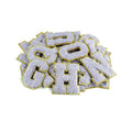 Custom 26Pcs Self Adhesive Chenille Letter Patches A-Z Chenille Letters for Clothing Fabric Shoes Bags (Light Purple)