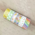 GF Eco Friendly 6 Rolls 15mm X 3m Gold Foil Washi Tape DIY Crafts Colorful Journal Scrapbook Stationery Masking Washi Tape