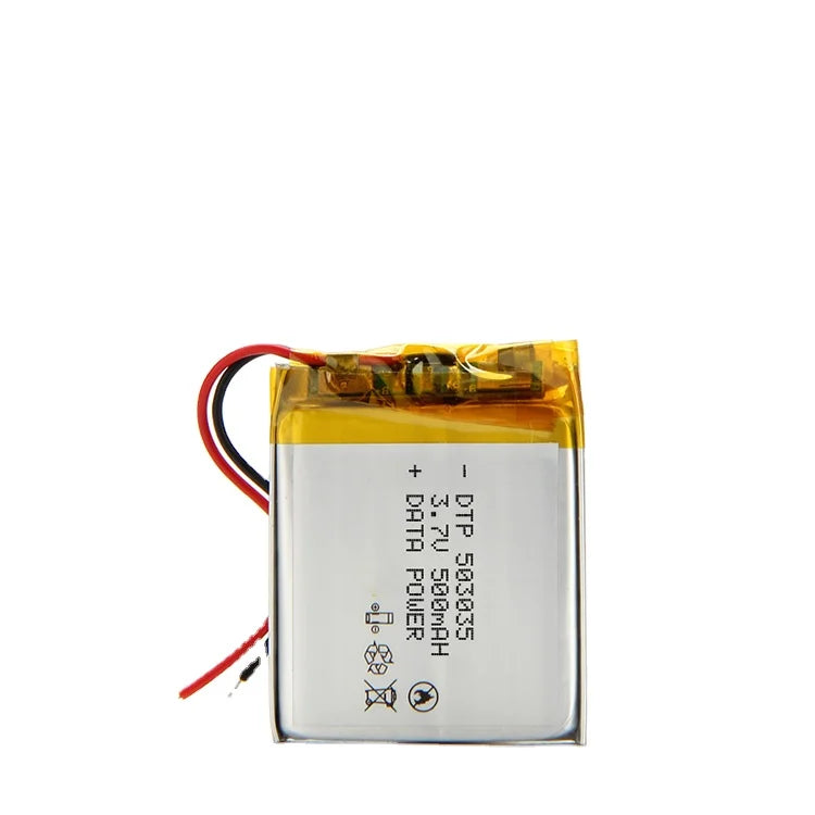 Custom Batteries Suppliers Small Battery Capacity 503035 500mAh 3.7v Li Polymer Battery for Smart Watch