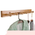 Bamboo Scarf Hanger Foldable Flexible Wall Mounted Door Rack for Kitchen Wardrobe Coat Hat Storage