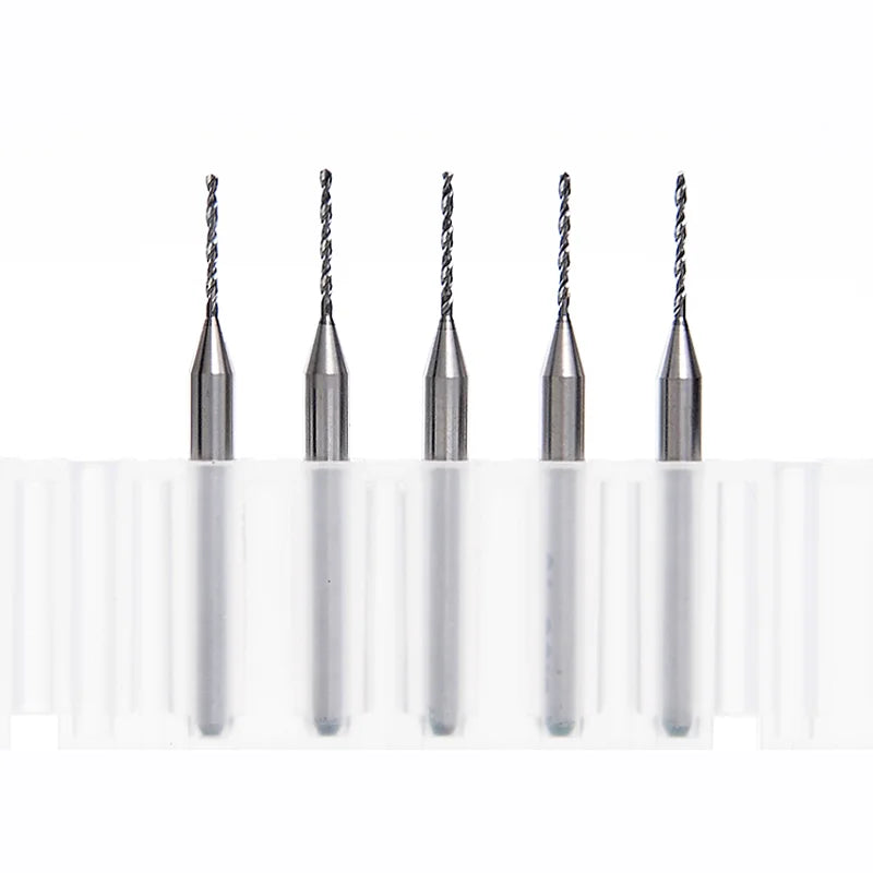 JR129 CNC Cutting Tool 0.1-1.2mm Micro Carbide Twist Drill Bits for PCB Board