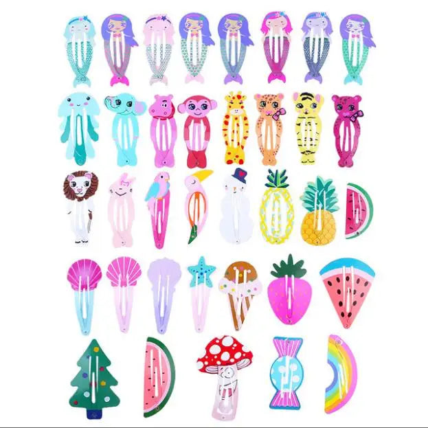 Cartoon Fruit Hair Clips for Girls Cute Alloy Hair Pins Lovely Hair Accessories for Children