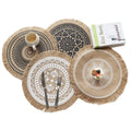 Useful Nordic Style Non-slip Placemat Heat Insulation Furniture Decoration Mat Round Embroidery Table Placemat