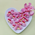 Cute Flocking Mushroom Resin Fairy Garden  Beads for DIY Jewelry Making Micro Landscape Decor