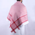 Adult Saudi Palestine Keffiyeh Red Shemagh Arab Premium Wrap Muslim Headwear Head Scarf for Men
