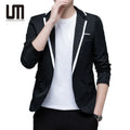 Liu Ming Customized Wholesale 2025 Korean Fashion Spring Autumn Men Slim Fit Single Button Jacket Coat Blazers