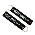 Custom Eco-Friendly Woven Fabric Keychain Personalized Airplane Aviation Tags with Animal Pattern