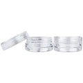 Mini Makeup Sample Tester Jars with 3G to 20G Capacities Small Clear Plastic Jars Lids for Creams Lotions Powders Glitters