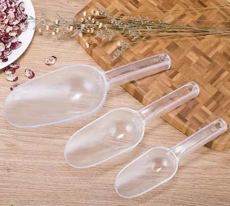 Plastic Scoop for Popcorn Cookie Candy Buckets Acrylic Large Scoop for Parties Wedding Bar Jars Freezer Dry Goods