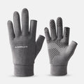 Warm Keeping Cold Weather Custom Full Two Finger Thermal Mens Plush Outdoor Winter Gloves