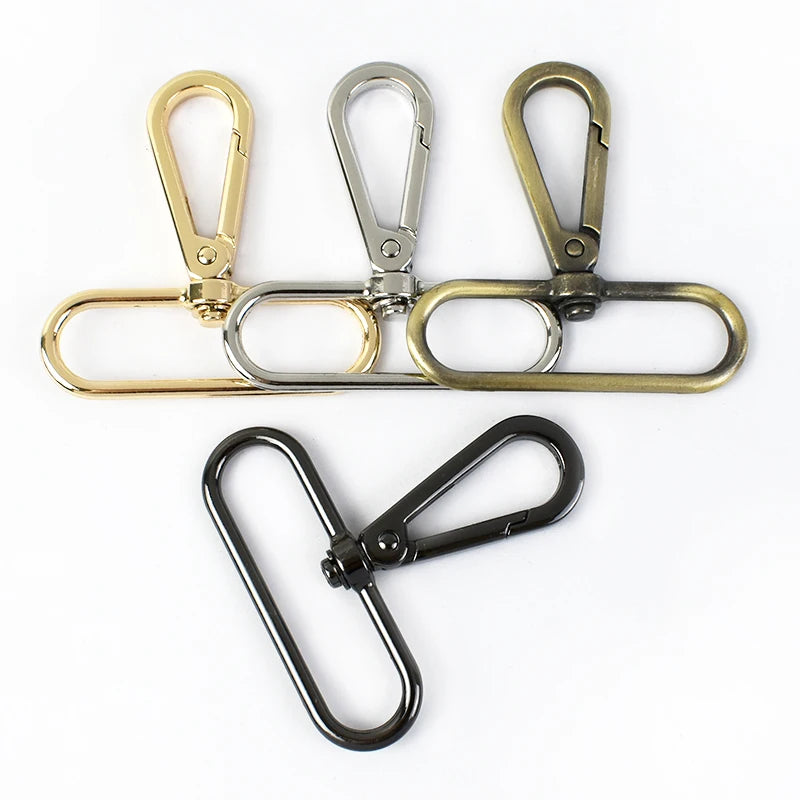 Meetee F4-1 50mm Luggage Hardware Alloy Dog Buckle Accessories Bag Strap Keychain Lobster Head Plate Clasp Hook Buckles