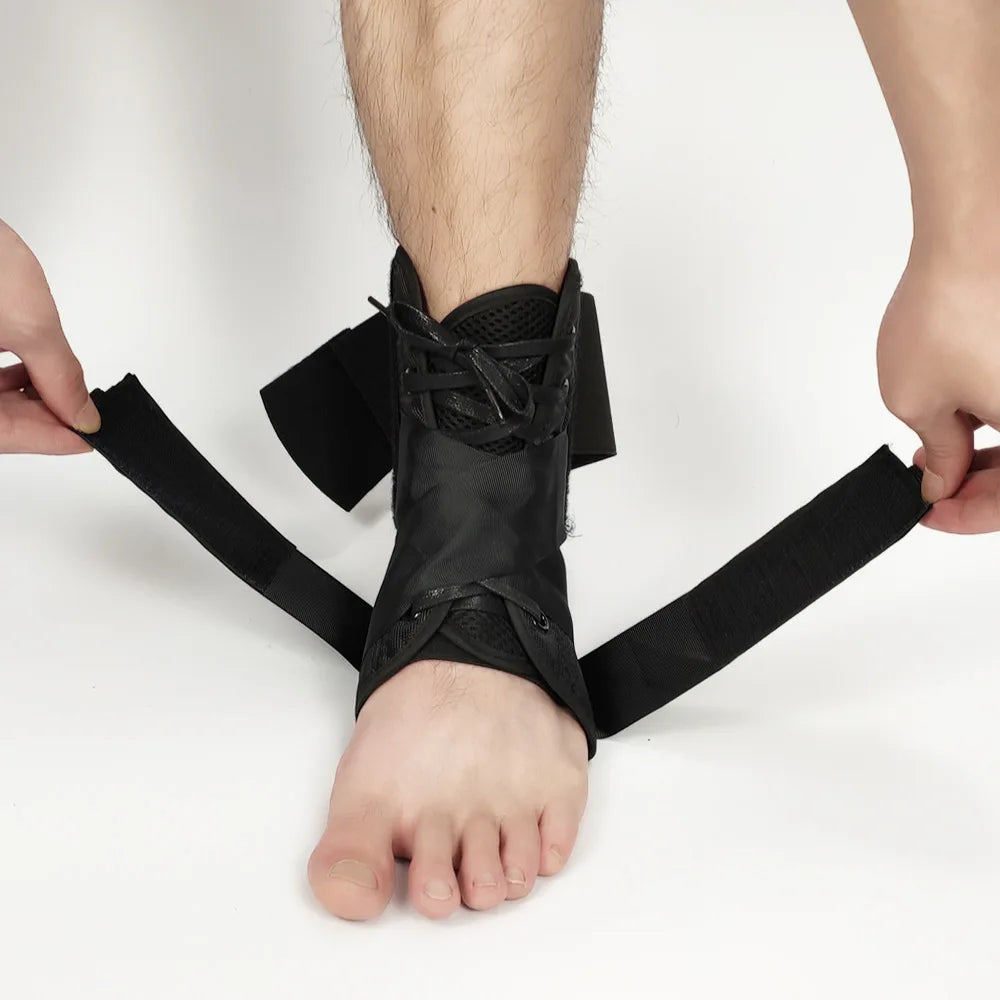 Breathable Elastic Compression Ankle Brace Support Brace with Stabilize Straps to Prevent and Recover From Ankle Sprains