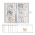New Hot Sale Transparent Jewelry Storage Book3 Grids in 1 Page 84 Grid in Total 50 sealed Bags Included.