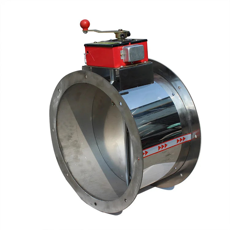Round Circular Fire Damper for Duct HVAC Duct Air Damper Smoke  Fume  Exhaust / Ventilation