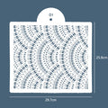Saffron Large Cake Mesh Stencil Multiple Designs Plastic Fondant Sugar Templates for Cake Decoration New Tool