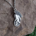 Vintage Classic Bigfoot Pendant Necklace with Rope Chain Zinc Alloy for Wedding & Party