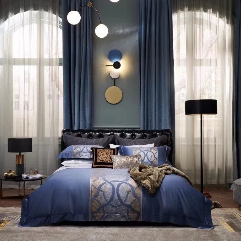 4pcs Luxury Classic Pure Cotton High Thread Count Bedding