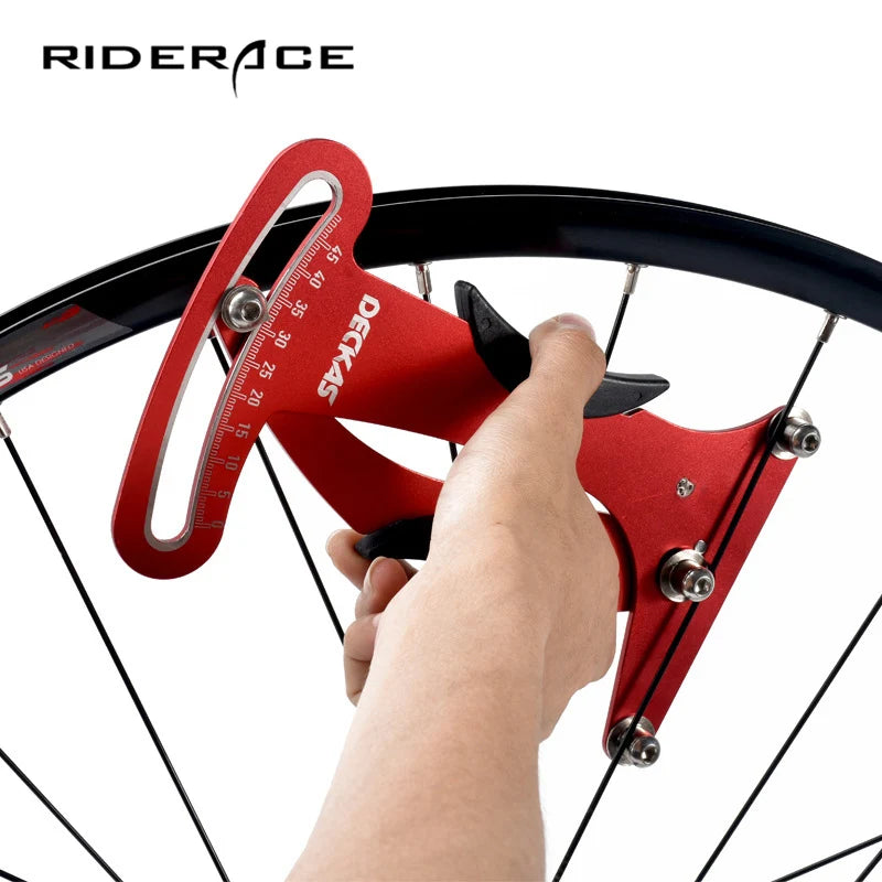 RIDERACE Bike Indicator Bicycle Spoke Tension Meter Tensiometer Building/Truing Wheels MTB Wheel Builders Tool Aluminum Alloy