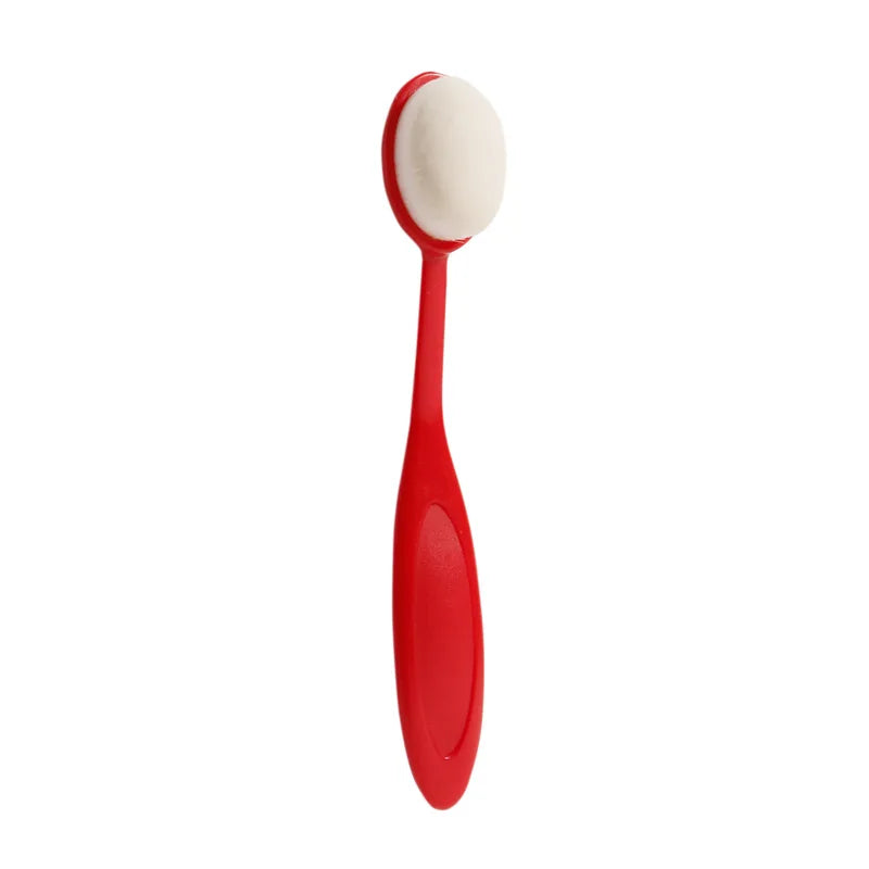 HMU Toothbrush Soft Dense Synthetic Hair Premium Plastic Handle Custom logo Single Private Label Liquid Foundation Brush
