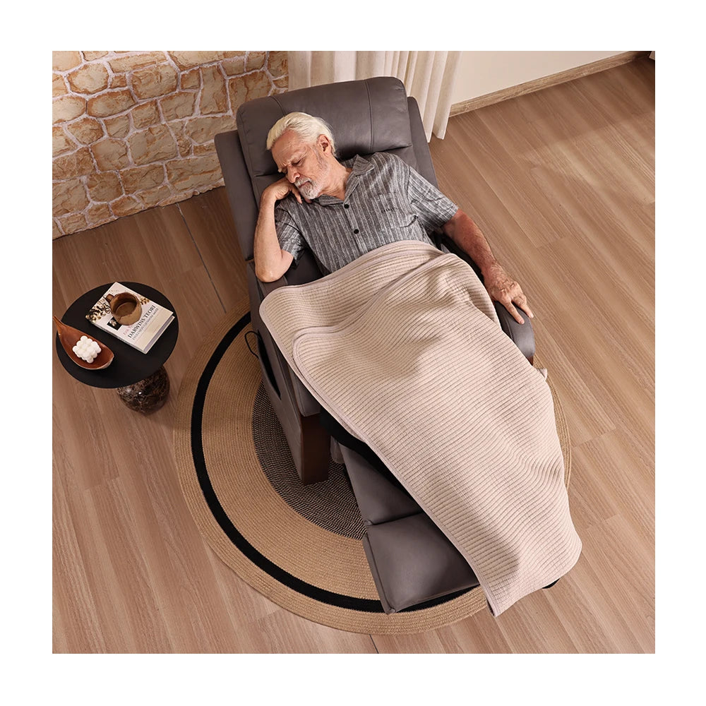 Electric Recliner Lift Chair Living Room Furniture Synthetic Leather Luxury Sofa Bed Extendable Metal Folding Chair for Elderly