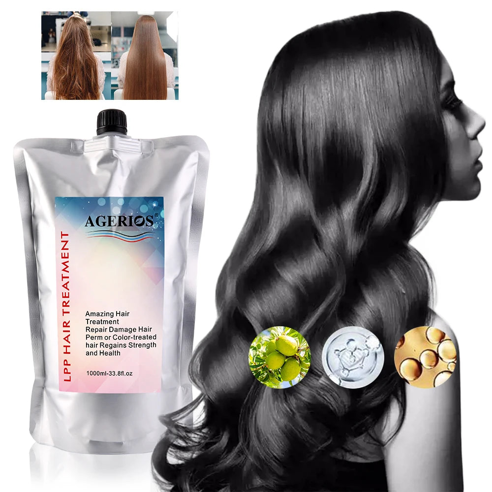 Brazilian Organic Natural LPP Hair Treatment Herbal Amino Acid and Argan Oil for Damaged Hair and Anti-Dandruff Feature