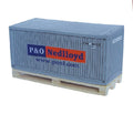 Custom Container Shape Memo Cube with Wooden Pallet