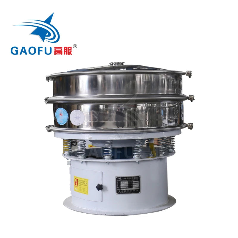 Gaofu Impurity Removal Vibration Sifter Curry Powder Sieving Machine Round Rotary Vibrating Sieve