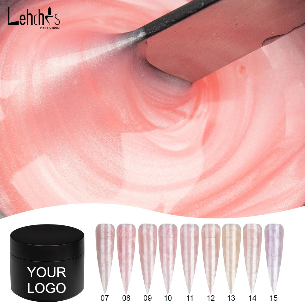 Lehchis 15ml HEMA TPO FREE Builder Extension Nail Gel Polish Permanent UV Spider Gel Nail Polish Glitter Builder Uv Gel