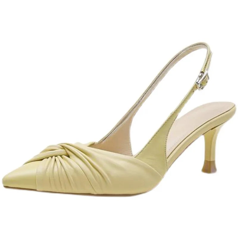 Pointed Toe Stiletto Toe Sandals High Heels Women's New Women's Matching Skirt Shoes   Suitable for All Kinds of Occasion