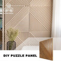 MUMU Flexible High Durability Straight Groove Luxury Puzzle Classic Waterproof Paneling Wood Wall Panel