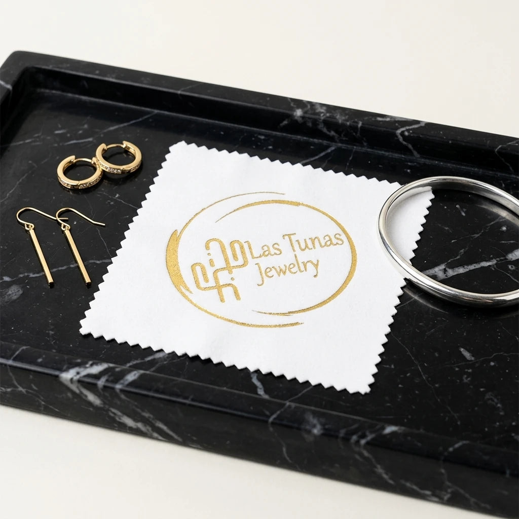 Custom Gold Printed 8x8cm Durable Eco-friendly Soft Microfiber Jewelry Polishing & Cleaning Wiping Cloth