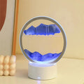 Howlighting Glass Gift Creative Touch Hourglass Table Lamp Color Sand Painting Quicksand Unique Night Light for Bedrooms