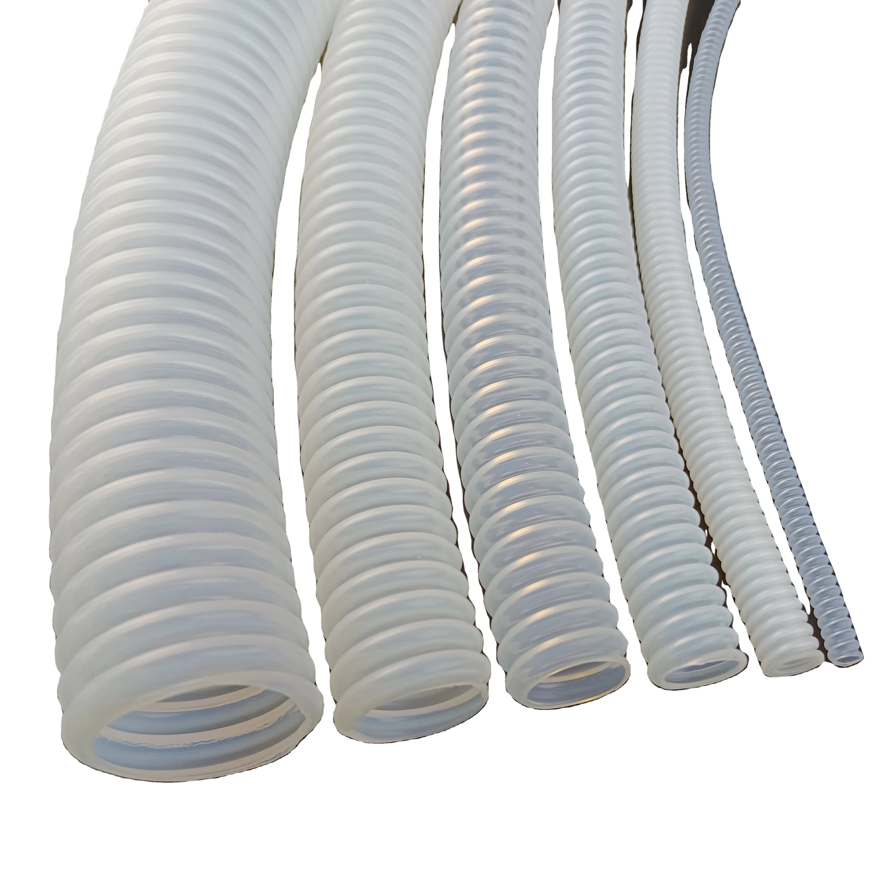 Plastic PTFE Corrugated Tube Corrugated PTFE Tubing Ptfe Corrugated Hose Tubes diesel for Fuel