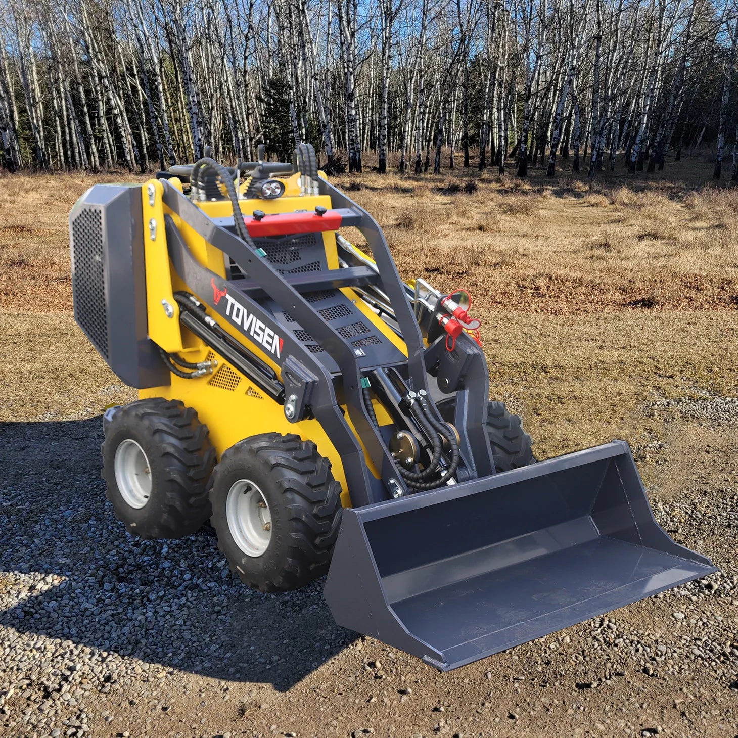 Mini Skid Steer Loader EPA CE Euro V Engine Backhoe Compact Wheel Front End Loaders Small Skid Loader Farm Used with Bucket