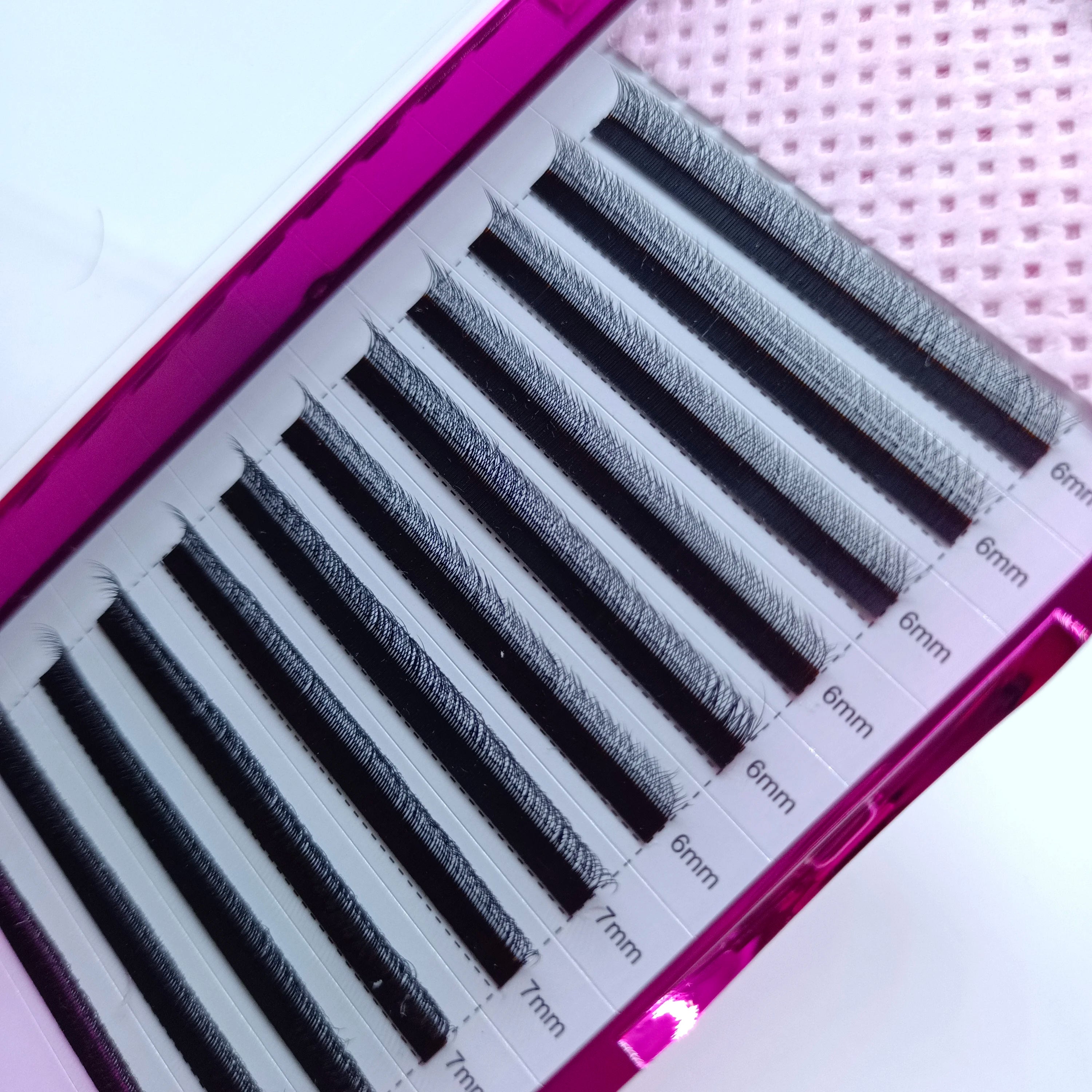 New Arrival W3d Lashes Yy Eyelash Extensions With 6mm and 7mm