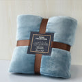 Small Coral Fleece Blanket Four Seasons Solid Color Flannel Nap Travel Blanket Thickened Cotton Yoga Gift Wholesale