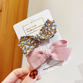 Wholesale Sweet Korean Clips Set Hair Pin Hair Accessories Set Baby Girl Bow Hair Clips
