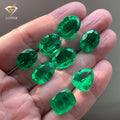 Luster Cheap Price Lab Created Emerald Synthetic Cushion Cut Colombia Green Gems 3*5-10*8mm Third Party Certified Waxing/Oiling