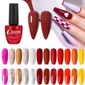 23 Color Glitter UV Gel Nail Polish Glitter Sequins Soak Off UV Gel Nail Polish